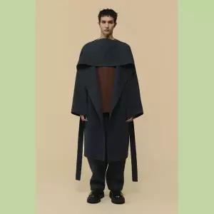 [커스텀멜로우](강남점) 역시즌 [HED MAYNER] Grey Back Slit Robe Coat (CWCAW25993NYD)