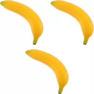 Amosfun 3pcs 바나나 마라카스 셰이커 룸바 손 타악기 장난감 리듬 음악 교육용