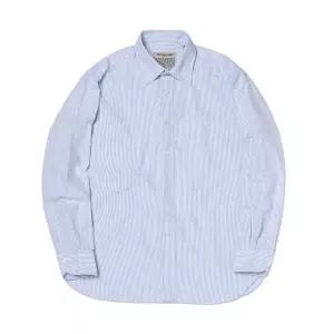 [롯데백화점]프로드셔츠 [세미오버] D-600 Comfortable Oxford Shirt (블루 스트라이프) PRBOX305BLSP
