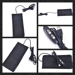 USB 전기 온열 재킷 난방 패드, 야외 따뜻한 겨울 조끼 DIY 의류, 5V 카본