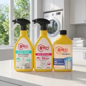 홈백신 청소세제 세트 욕실용 주방용세정제 세탁조 클리너