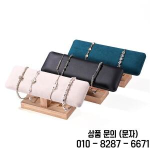 1pc 나무 기본 T 자형 PU 가죽/벨벳 팔찌 디스플레이 랙 시계 헤어 밴드 쥬얼리 스토리지 스탠드 홀더 주최