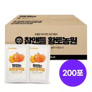 참앤들황토농원 늙은 호박즙 국내산 대용량 90ml 100포 2개