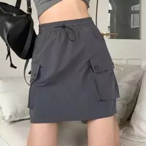 여성 슬림핏 미니스커트 에이라인 봄여름 기본 치마 반바지안감
