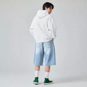 [하프클럽/]SD-260308 덴작 데님 버뮤다 사이드절개 핀턱 5부 7부