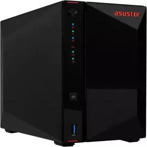 Asustor AS5402T 2 베이 NAS 인텔 2.5GbE 클라우드 네트워크 4GB NVMe 슬롯 2.0GHz 2배 스트림용 RAM CPU