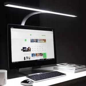 (제품선택 파파LED와이드스탠드800B(스탠드형)(화이트))LED 와이드 스탠드 화이트 학습용 조명 독서등 탁상