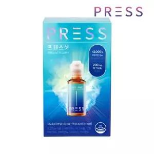 프레스샷 마그코어 눌러마시는 고함량 액상비타민 마그네슘 나이아신 엽산 30ml 10개입 x1개