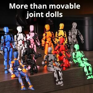 DIY 다 가동 변신 로봇 장식품 3D 프린팅 마네킹 행운의 캐릭터 액션 피규어  선물용 장난감