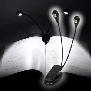 LED 독서등 북라이트 투헤드 아무 휴대용스 침실 탠드