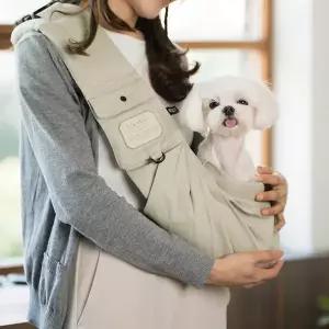 피카고 강아지 면 슬링백 PET SLING BAG 포대기 앞가방 이동가방