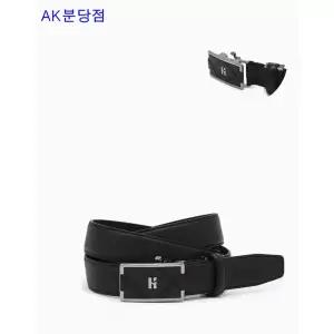 [헤지스][26FW] 블랙 퀼팅 소가죽 자동벨트 HJBE6F253BK