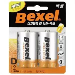 벡셀 알카라인 건전지 D(LR20)1.5V x 2개