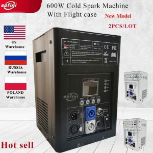 결혼식 축하 Dmx 및 원격 제어 분수 Sparkular 기계 Flightcase에 대 한 2pcs 600W 콜드 스파크 불꽃