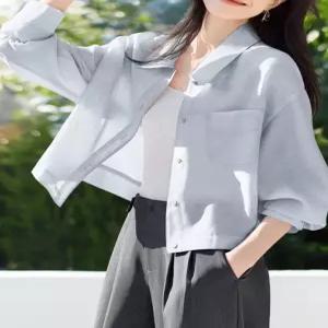 [드레스허그]하늘결 쿨링 통기성 썸머 셔츠자켓
