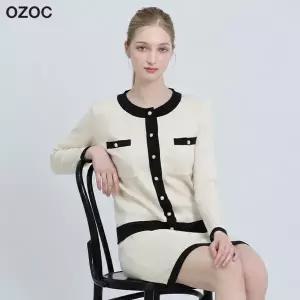 [오조크(OZOC)] 니트 가디건 치마 세트 (택가격 109000원)