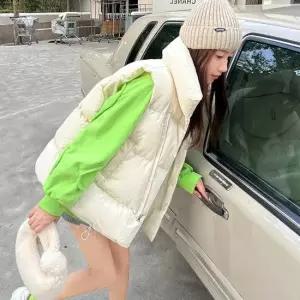 셀럽하우스 여성 가울 겨울 간절기 귀엽고 따뜻한 붐붐 패딩 조끼