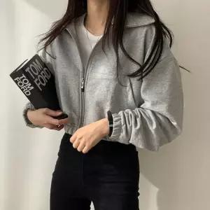 셀럽하우스 봄 가을 간절기 크롭 자켓 점퍼 데일리 여자 겉옷