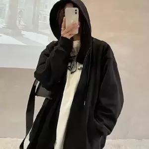 셀럽하우스 캐주얼 여성 편한 나들이 루즈핏 후드 집업 점퍼 잠바