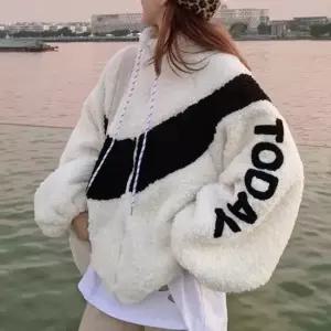 셀럽하우스 겨울철 방한 러블리 여성 뽀글이 양털 집업 점퍼