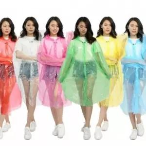 단추형 우의 일회용 장마우비 캠핑우비