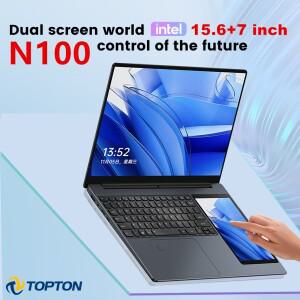 탑톤 L10 듀얼 스크린 노트북 15.6인치 IPS  7인치 터치 12세대 인텔 최대 32G DDR4 2T SSD 슬림 오피스 PC