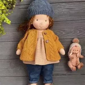 사용 가능한 귀여운 코튼 Waldorf 인형 Diy 선물 상자 아티스트 수제 미니 메이크업 생일 깜짝