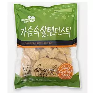 마니커에프앤지 마니커-가슴속살 치킨텐더1kgx3봉 안심살을 통으로튀겨