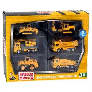 파워메탈 중장비 미니카 세트 건설차 포크레인 덤프트럭 자동 장난감 어린이 완구 선물 건설