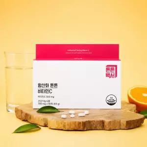 [유통기한임박상품] 튼튼백서E 비타민C 700mg 90정 3개월분 항산화 영양제 면역 비타민C 