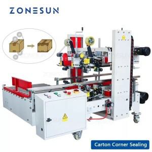 ZONESUN 자동 카톤 코너 실러 테이프 스티커 네 면 엣지 머신 스트래핑 ZS-FK8001