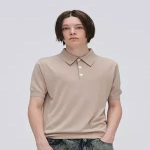 [이지오]Soft Collar Half Knit_Beige