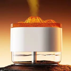 볼케이노 USB 무드등 가습기 300ml 탁상용 소형휴대용가 사무실 실용 등가 책상 데스크용 필터