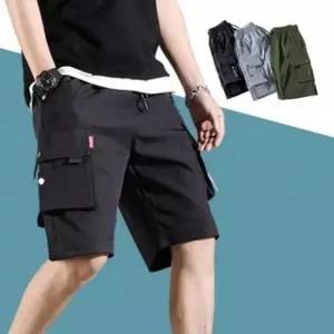 반바지 건빵바지 5부 남자5부반바지 남자반바지 트레이닝복 밴딩 여름 카고팬츠 남자