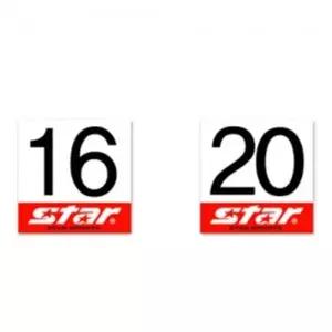 스타 코트 번호판 16번-20번 족구 표시 용품 소품 경기 경기장