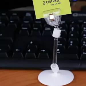 50원판 50봉 반달집게 쇼클립 10개POP 팝업 메모 전시장 상품표시다관절 POP 가격표 마트 매장 카드 행거