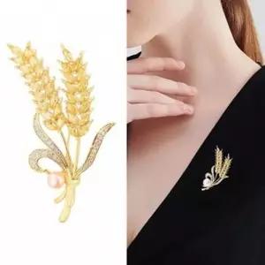 보리 골드 액세서리 브로치 옷핀 패션