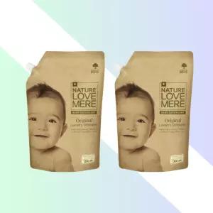 네이쳐러브메레 아기세탁세제 오리지널 리필형 1300ml 2팩 유아세탁세제 아기옷세제 베이비세제 액체세제
