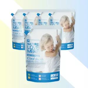 네이쳐러브메레 아기세탁세제 리필형 1300ml 5팩 유아세탁세제 아기옷세제 베이비세제 액체세제