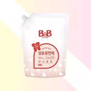 비앤비 아기 세탁 섬유유연제 자스민로즈 1500ml 리필 유아섬유유연제 아기옷유연제 베이비유연제 섬유유연