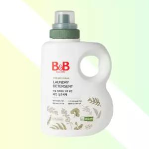 비앤비 비건인증 아기 세탁세제 1500ml 유아세탁세제 아기옷세제 베이비세제 액체세제