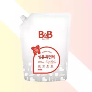 비앤비 아기 세탁 섬유유연제 베르가못 1500ml 리필 유아섬유유연제 아기옷유연제 베이비유연제