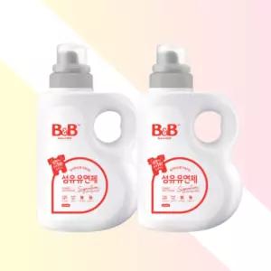 비앤비 아기 세탁 섬유유연제 베르가못 1500ml 2개 유아섬유유연제 아기옷유연제 베이비유연제
