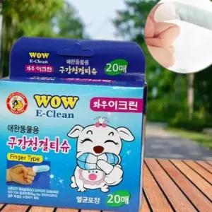 애완용품 구강 이크린 와우 20매 청결티슈