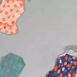 반려견플라워푸르츠 매쉬 원피스 강아지옷 팻의류