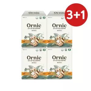 오닉 유기농 순면커버 팬티라이너 일반 48p 4팩