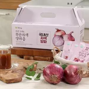 자연식품 자연그대로 무안 자색양파즙 100ml 140포 35개입 x 4박스).