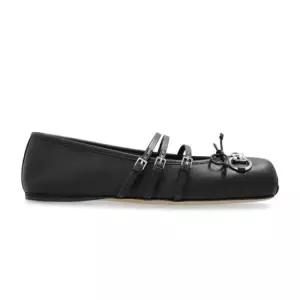 구찌 GUCCI 25FW 홀스빗 플랫 슈즈 814318 AAEA4 1000)