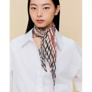 [롯데백화점]닥스 액세서리 [선물포장/쇼핑백동봉]브라운 페이즐리 스카프 DCSC6E421