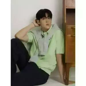[빈폴] [빈폴] [빈폴솔솔니트] 코튼실크 칼라넥 니트  애플 그린 (BC6251C21K) (BC6251C21K)
